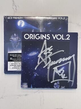 ACE FREHLEY SIGNED ORGINS VOL 2 CD AUTOGRAPHED BOOKLET NEW KISS